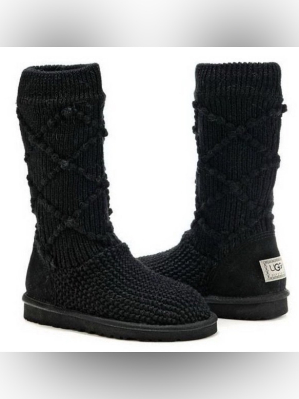 UGG 5879 Classic Argyle Knit Black
Boot Size 7